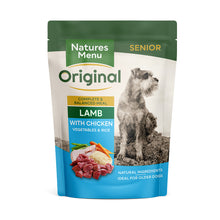Load image into Gallery viewer, Natures Menu Senior Dog Food Lamb with Chicken Pouch 300g