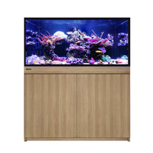Load image into Gallery viewer, Red Sea REEF-FRAME 350 aquarium with oak cabinet