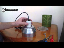 Load and play video in Gallery viewer, White Python Ceramic Lamp Holder with Silicone Cable