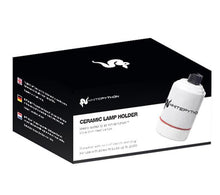 Load image into Gallery viewer, White Python Ceramic Lamp Holder with Silicone Cable