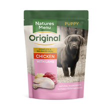 Load image into Gallery viewer, Natures Menu Junior Dog Food Chicken &amp; Lamb 300g
