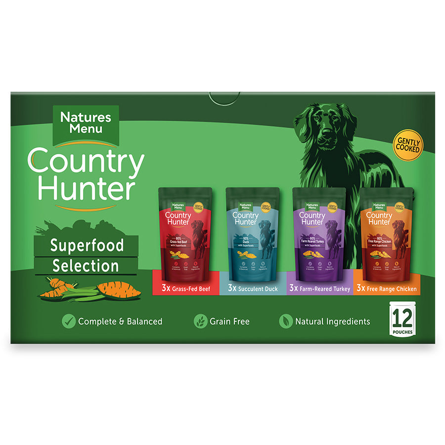 Natures Menu Country Hunter Superfood Dog Food Selection 12x150g