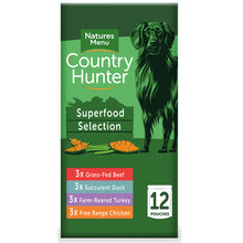 Load image into Gallery viewer, Natures Menu Country Hunter Superfood Dog Food Selection 12x150g

