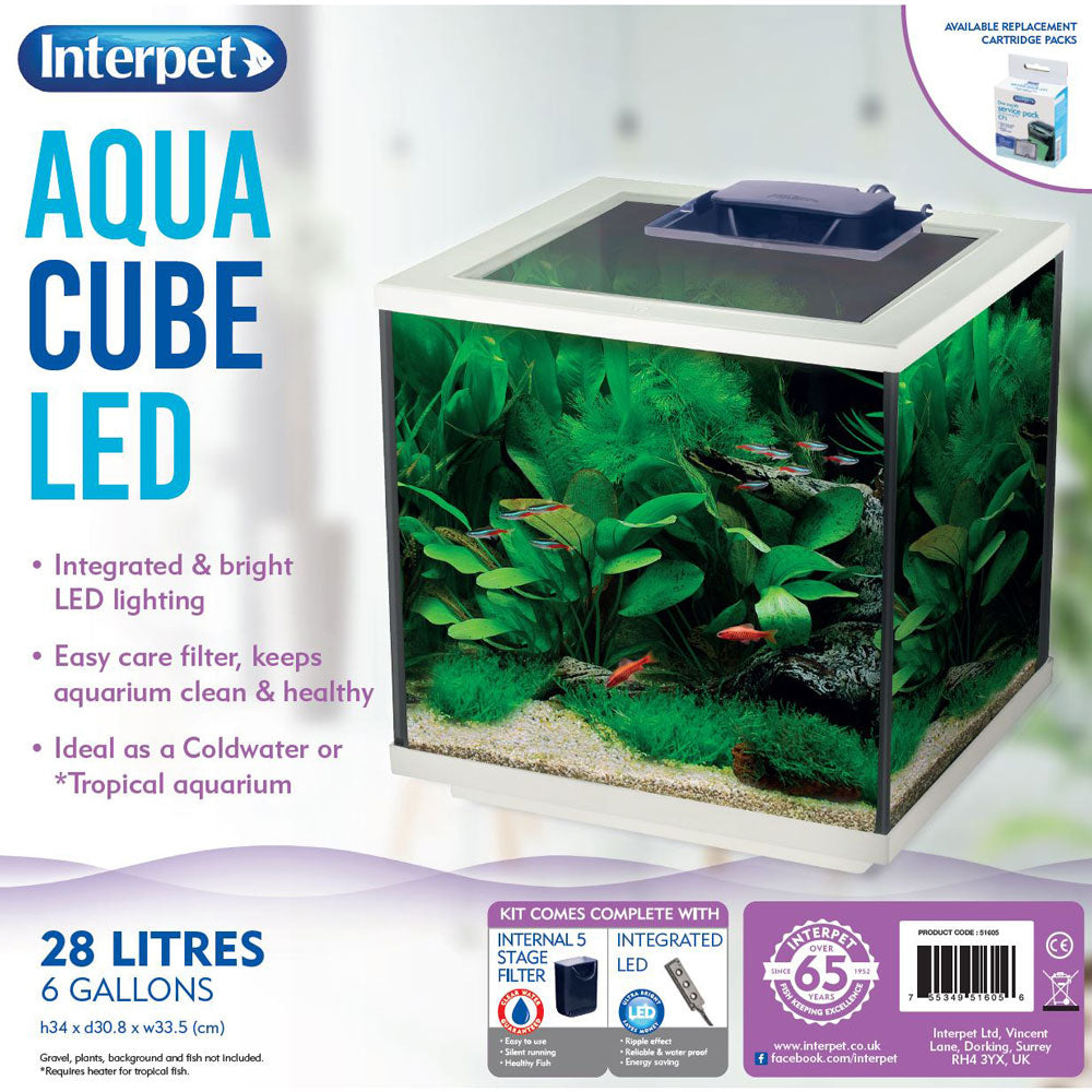 Interpet Aqua Cube LED 28L