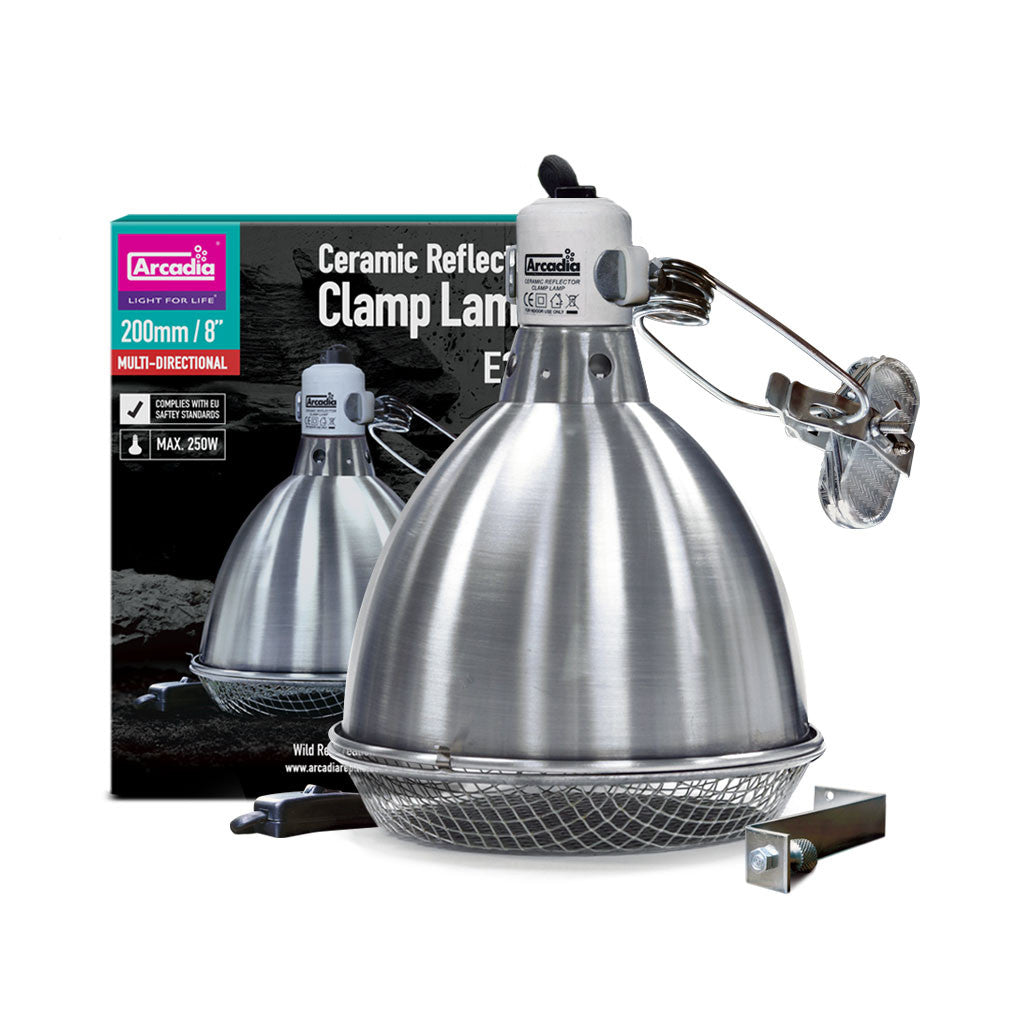 Arcadia Ceramic Reflector Clamp Lamp E27