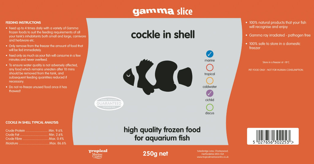Frozen Food Cockle in Shell 250g