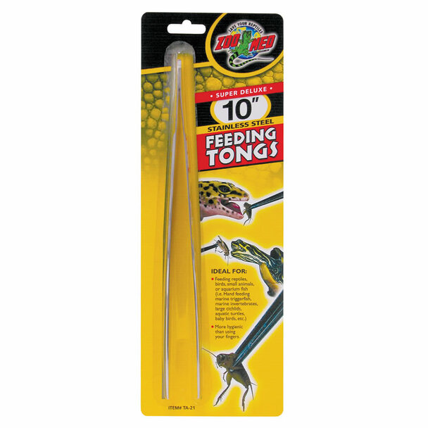 Zoomed Stainless Steel Feeding Tongs 25cm